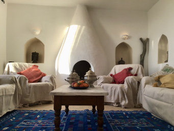 Gemeinschaftraum mit Blick aufs Meer